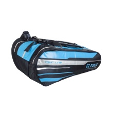 Forza Badminton-Racketbag Play Line (Schlägertasche, 3 Hauptfächer) blau/schwarz 15er