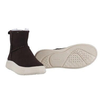 Geox Stiefelette Laquinny A (Veloursleder, warmes Innenfutter) dunkelbraun Kleinkinder Mädchen