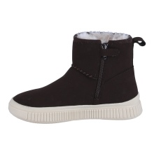 Geox Stiefelette Laquinny A (Veloursleder, warmes Innenfutter) dunkelbraun Mädchen