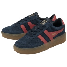 Gola Sneaker Grandslam Wildleder 2025 navyblau/korallrot Damen