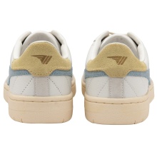 Gola Sneaker Falcon Leder 2024 weiss/eisblau/gelb Damen