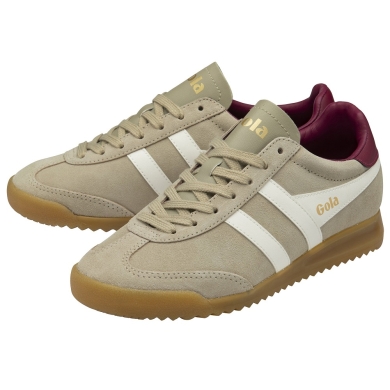 Gola Sneaker Torpedo (Wildleder) 2025 hellbraun/offweiss/kirschrot Damen