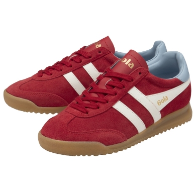 Gola Sneaker Torpedo (Wildleder) 2025 rot/offweiss/himmelblau Damen