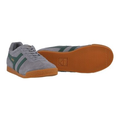Gola Sneaker Harrier Suede-Leder 2025 zementgrau/immergrün Herren