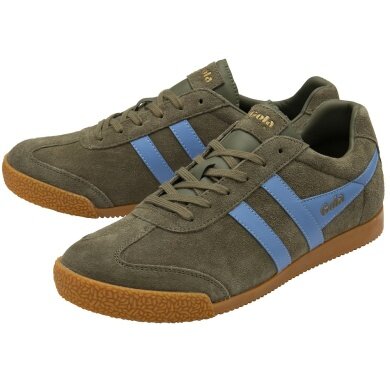 Gola Sneaker Harrier Suede-Leder 2025 khakigrün/blau Herren