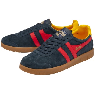 Gola Sneaker Hurricane Suede navyblau/rot/sonnengelb Herren