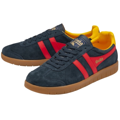 Gola Sneaker Hurricane Suede navyblau/rot/sonnengelb Herren