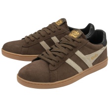 Gola Sneaker Equipe II Suede-Leder 2025 otterbraun/hellbraun/schwarz Herren