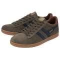 Gola Sneaker Equipe II Suede-Leder braun/navyblau/rostrot Herren