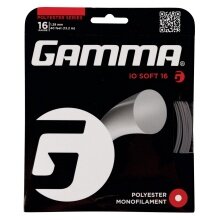 Besaitung mit Tennissaite Gamma iO Soft (Haltbarkeit+Touch) grau