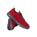 Ganter Sneaker Evo Merinowolle (Merino-Walkloden für guten Klimakomfort) rot/anthrazitgrau Damen