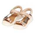 Geox Sandale Flextride beige/gold Damen