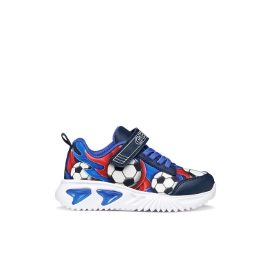 Geox Sneaker Assister Fußball-Motiv dunkelblau/bunt Kleinkinder Jungen