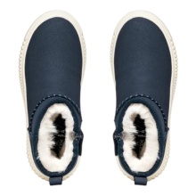 Geox Stiefelette Laquinny A (Veloursleder, warmes Innenfutter) navyblau Mädchen