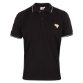 Gola Freizeit-Polo Logo Print (100% Baumwolle) schwarz Herren