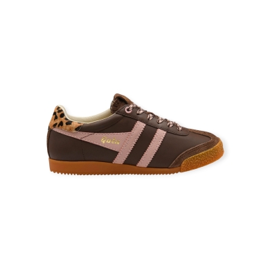 Gola Sneaker Elan Islington - Made in England - dunkelbraun/pink Damen
