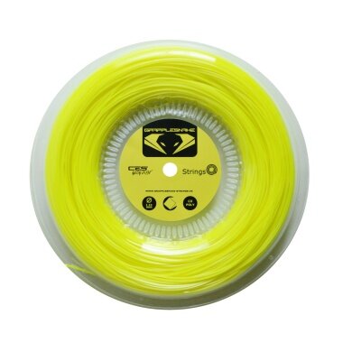 Grapplesnake Tennissaite CES Neon Dust (Haltbarkeit+Kontrolle) gelb 200m Rolle