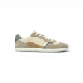 Groundies Minimal-Sneaker Nova GO1 (Zero Drop, Veloursleder) beige/sage Damen