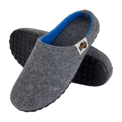 Gumbies Hausschuhe Slipper grau/blau