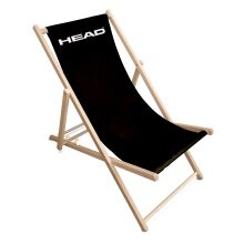 Head Liegestuhl Deck Chair - zusammenklappbar, verschiedene Sitzhöhen - schwarz