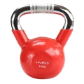 HMS Fitness Kugelhantel Kettlebell KTC10 (Chromgriff) rot 10,0kg - 1 Stück -