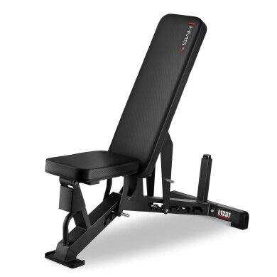HMS Fitness Trainingsbank Verstellbare L1237 (Semi Commercial) schwarz - 1 Stück -
