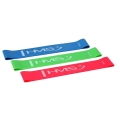 HMS Premium Widerstandsband GU04 Slim Set (blau, grün, rot) - 3 Stück