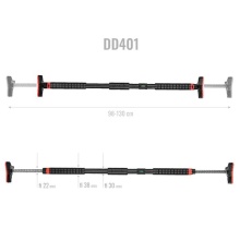 HMS Fitness Klimmzugstange Türreck DD401 schwarz/rot