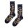 Happy Socks Tagessocke Crew Gingerbread Cookies (Lebkuchen) navyblau/braun - 1 Paar