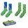 Happy Socks Tagessocke Crew Tennis Geschenkbox grün - 2 Paar