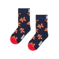 Happy Socks Tagessocke Kids Gingerbread (Lebkuchen) navyblau/rot Kinder - 1 Paar