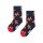 Happy Socks Tagessocke Kids Gingerbread (Lebkuchen) navyblau/rot Kinder - 1 Paar