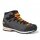 Hanwag Wanderschuhe Makra Light GTX (Zustieg, wasserdicht, Veloursleder) asphaltgrau/orange Herren