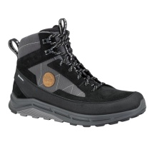 Hanwag Wanderschuhe Rotpunkt Light MID GTX (Veloursleder/Textil, wasserdicht) schwarz/anthrazitgrau Herren