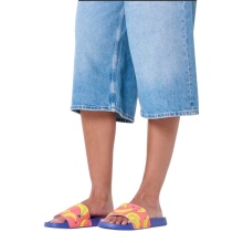 Happy Socks Badeschuhe Banana Slider dunkelblau/rot/gelb - 1 Paar