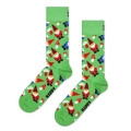 Happy Socks Tagessocke Crew Christmas Gnome (Weihnachtsmann) grün - 1 Paar