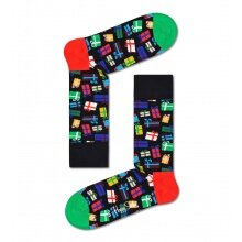 Happy Socks Tagessocke Crew Gift Bonanza (Geschenke) bunt - 1 Paar