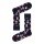 Happy Socks Tagessocke Crew Holiday Shopping (Weihnachten) schwarz - 1 Paar