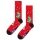 Happy Socks Tagessocke Crew Happy Holidays (Weihnachtsbaum) rot - 1 Paar