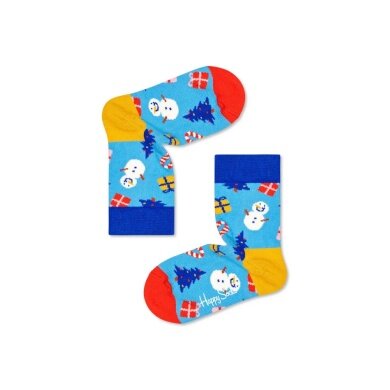Happy Socks Tagessocke Crew Kids Bring it on Sock blau Kinder - 1 Paar