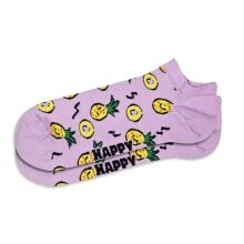Happy Socks Tagessocke Sneaker Low Pineapple (Ananas) fliederpink - 1 Paar