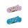 Happy Socks Tagessocke Sneaker Low Fruit (Ananas/Banane) fliederpink/blau - 2 Paar