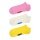 Happy Socks Tagessocke Sneaker Low Solid pink/gelb/weiss - 3 Paar