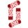 Happy Socks Tagessocke Crew Sausage (Wurst) pink - 1 Paar