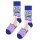 Happy Socks Tagessocke Crew Super Mom violett/blau - 1 Paar