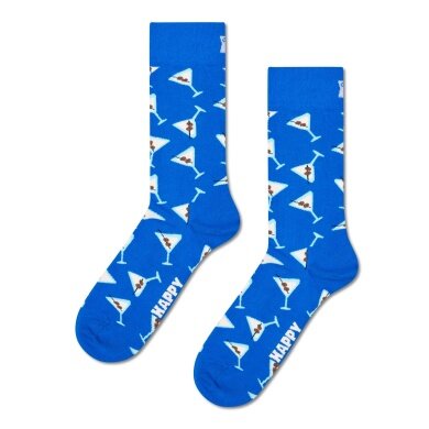 Happy Socks Tagessocke Crew Dry Martini blau - 1 Paar