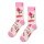 Happy Socks Tagessocke Crew Mom's Flower creamweiss/pink - 1 Paar