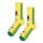 Happy Socks Tagessocke Crew Team Brazil Football Sneaker gelb/grün - 1 Paar