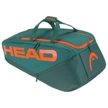 Head Tennis-Racketbag Pro Racquet Bag XL (Schlägertasche, 3 Hauptfächer) cyangrün/orange 12er