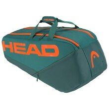 Head Tennis-Racketbag Pro Racquet Bag L (Schlägertasche, 2 Hauptfächer) cyangrün/orange 9er